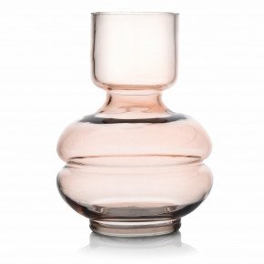 Vaza DUKA GLASS 15 cm., roz deschis